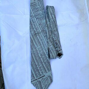 Josh Bach NY Stock Exchange Neck Tie Pure Silk Printed in Italy Wall Street